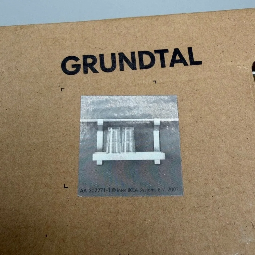 IKEA Grundtal Wall Shelf Stainless Steel Kitchen Rack 200.227.65 Drying Rack